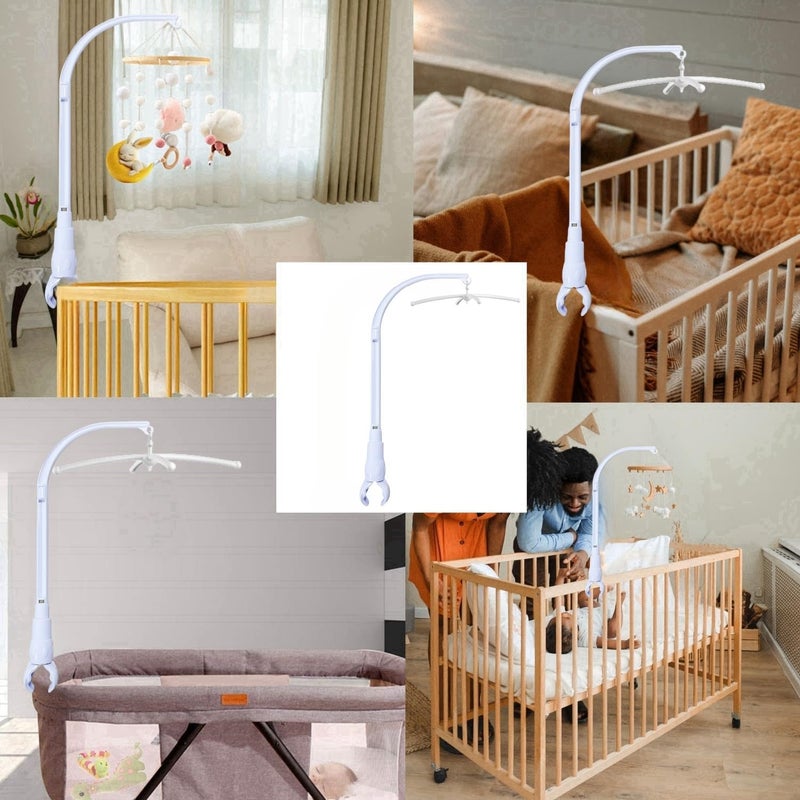 Accfore DIY 23 inches Crib Mobile Arm Nursery Mobile arm Baby Mobile Hanger, Mobile arm for Crib,The Claw Part can be Adjusted Width,DIY Toy Decoration - Image 3